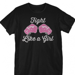 hit like a girl t shirt